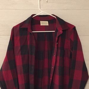 Bella Ella Boutique Relaxed BF Shirt Plaid